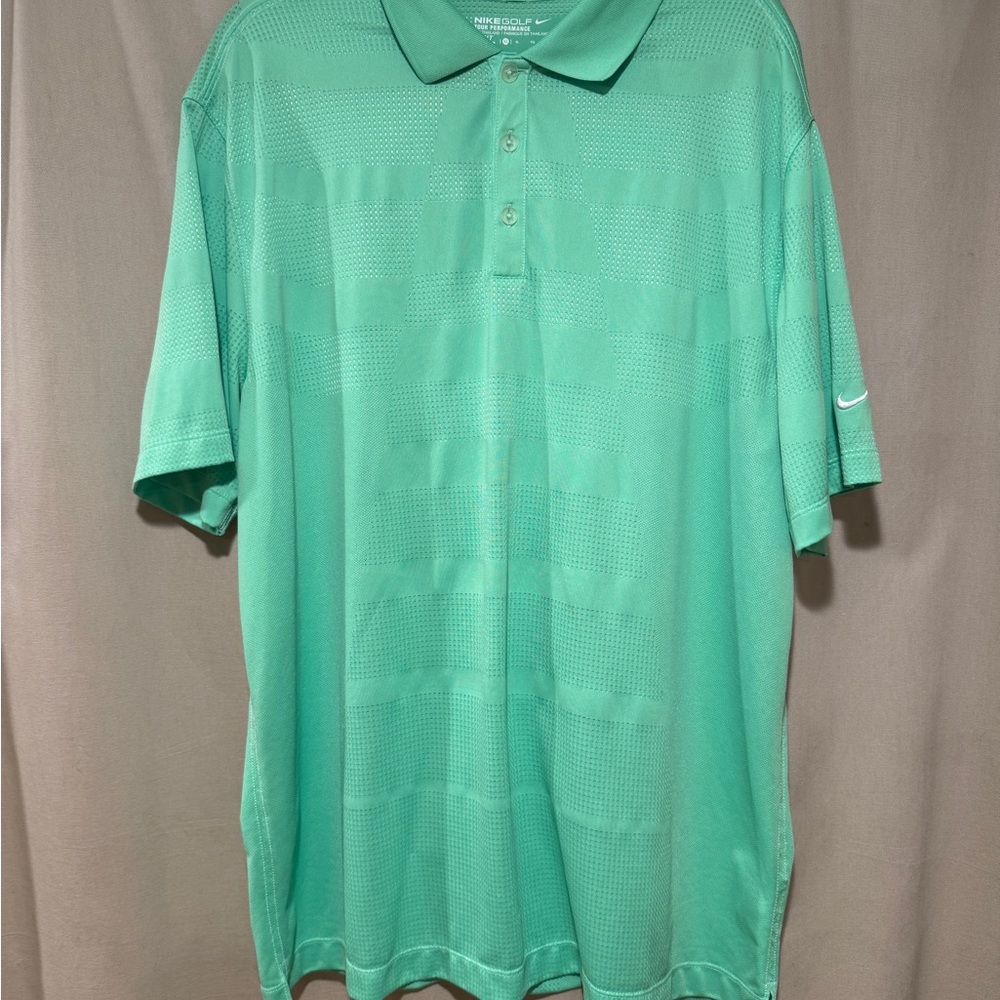Nike Green Performance Golf Polo Shirt